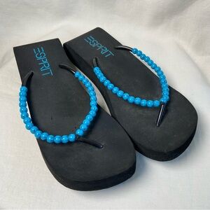 Vintage Esprit Platform Flip Flops